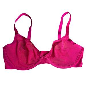 CUUP The Plunge Mesh Bra Size 34E Underwire Wired Adjustable Mulberry Pink NEW‎